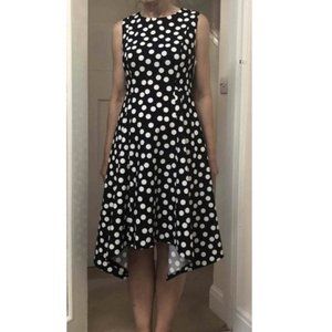 DKNY Navy Polka dot dress